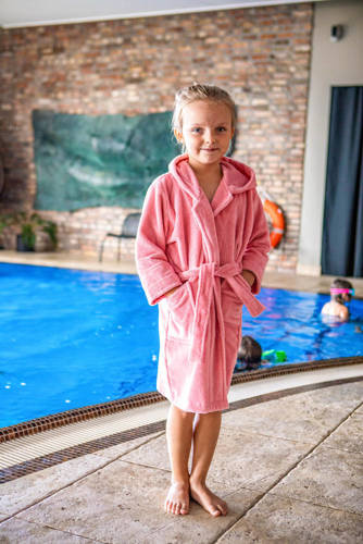 Szlafrok dziecięcy bambusowy Bamboo ByShelly - brzoskwiniowy