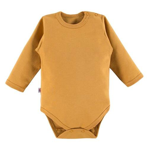 Body z długim rękawem Run&Fun Eevi- musztardowe