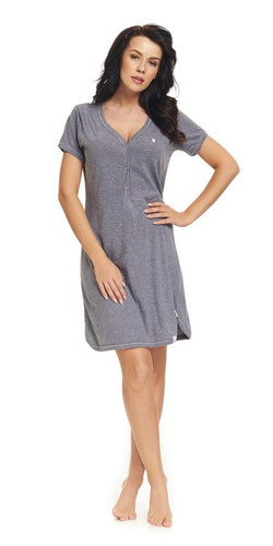 9301 Koszula Nocna do karmienia Dobranocka- dark grey