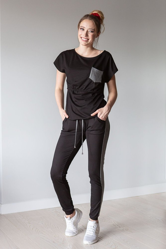 Komplet dresowy 504 MIRACLE- czarny