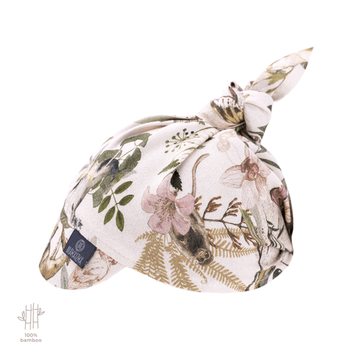 Best Memories Chustka z daszkiem na gumce 100% Bamboo - Makaszka