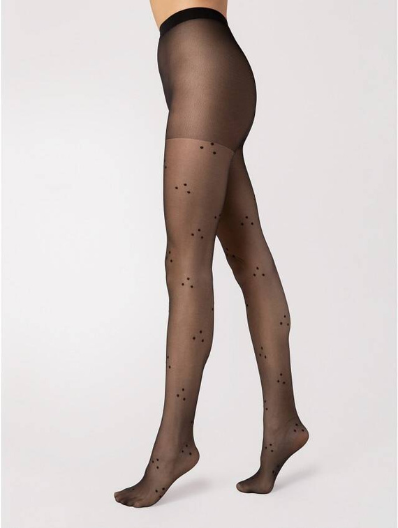 G 6103 Charlene Rajstopy Fiore 15 den - black