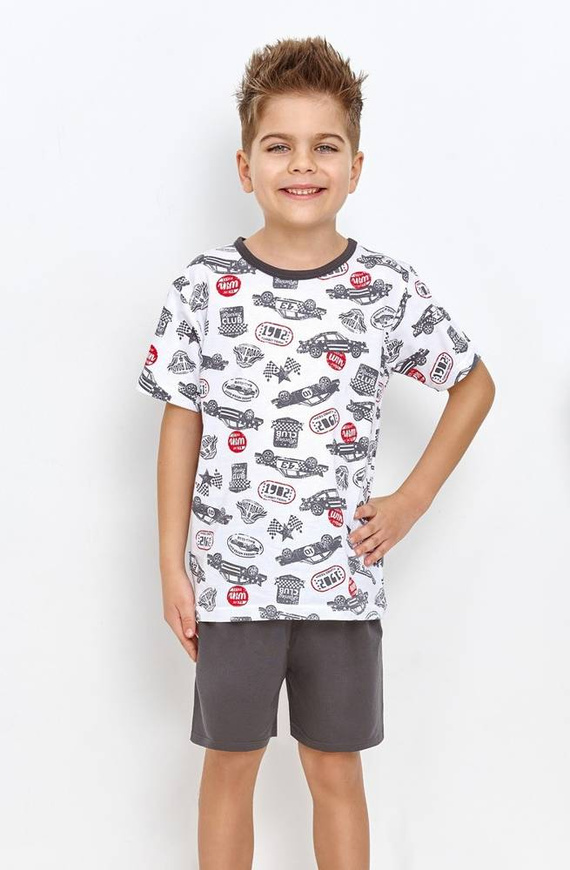 Piżama dla chłopca 2945/2946/2951 William Taro biały