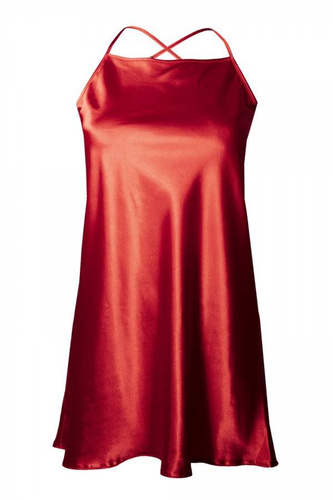 Halka satynowa koszulka damska Anna DKaren - Czerwony