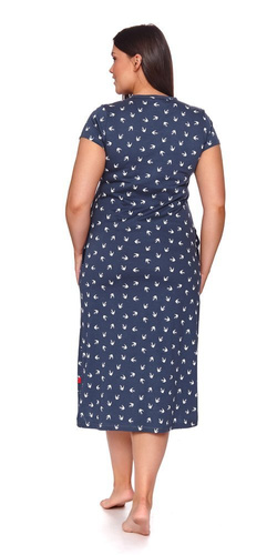 TM.4119 Koszula Nocna ciążowa i do karmienia Doctor Nap - deep blue
