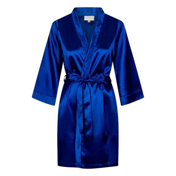 Szlafrok damski satynowy Vesna ByShelly - chabrowy