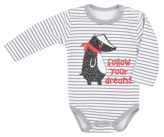 Body niemowlęce "BORSUK" Koala czarne