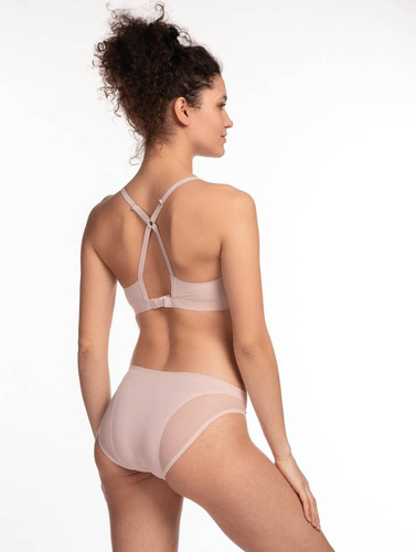 L-POL 5019 TP-06 Biustonosz Top Laser Cut Lama pudrowy różowy