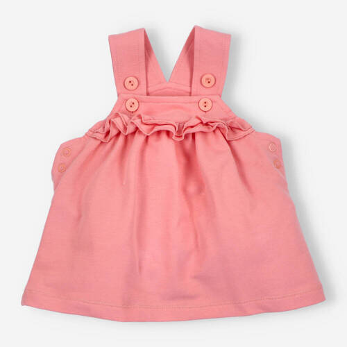 Sukienka z bawełny organicznej Śliweczki Nini różowy