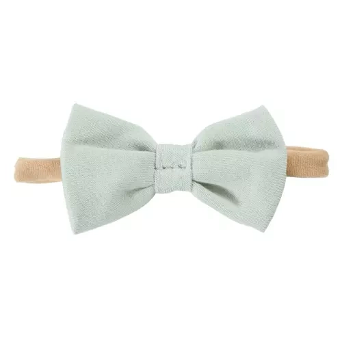 Opaska z kokardką na gumce Ceremony Eevi - zielony