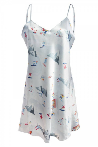 Halka satynowa DK-HK DKaren błękit 015