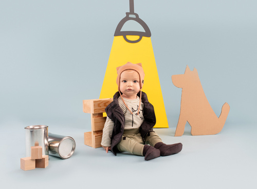 Czapka wiązana Olivier Pinokio - beż