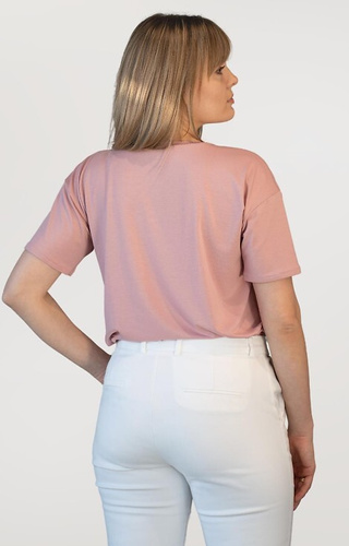Patty Bluzka z krótkim rękawem Babell - różowy