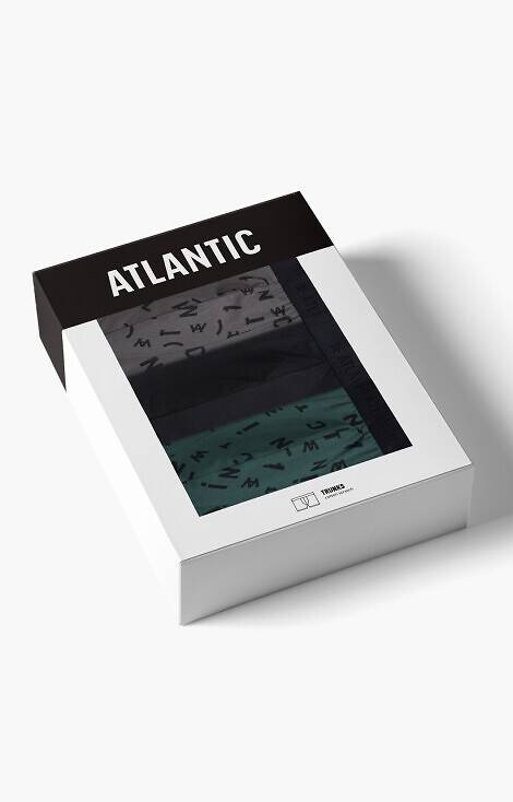 Bokserki męskie 3MH-182 A'3 Atlantic - niebieski - granatowy