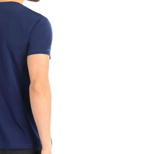 T-Shirt Męski Bawełniany Dany V- niebieski