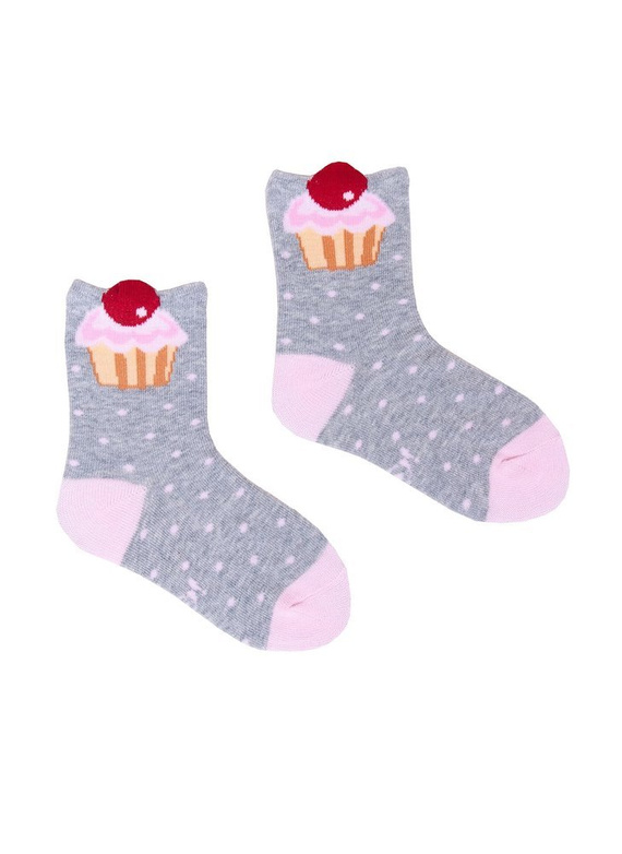 Skarpetki dziewczęce SKC/3D 10 Aplikacja YO! mix kolor