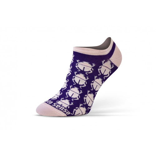 Żuki Chrabąszcze Skarpety stopki finest cotton dwie różne Sesto Senso fioletowy