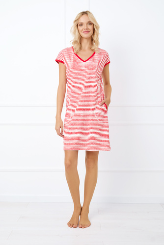 Koszula z krótkim rękawem Flota Fashion - druk czerwony