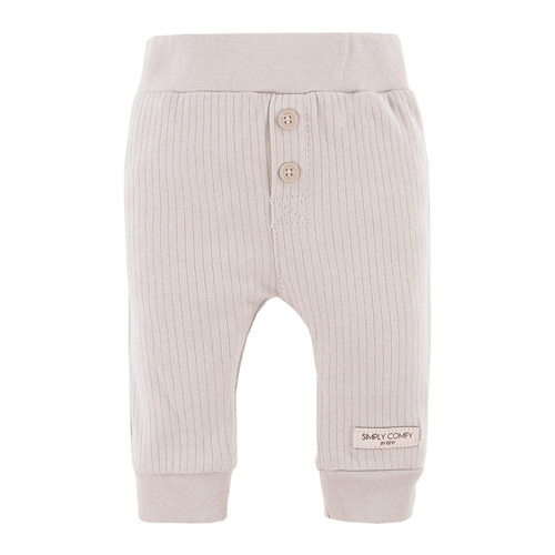 Legginsy bawełniane z guzikami "SIMPLY COMFY" Eevi-beżowe