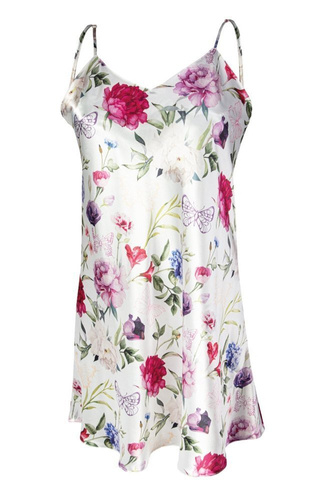 Halka satynowa Flowers  DKaren - DK-HK 5 biały