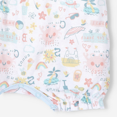 Rampers bawełniany Sunny Nini druk 