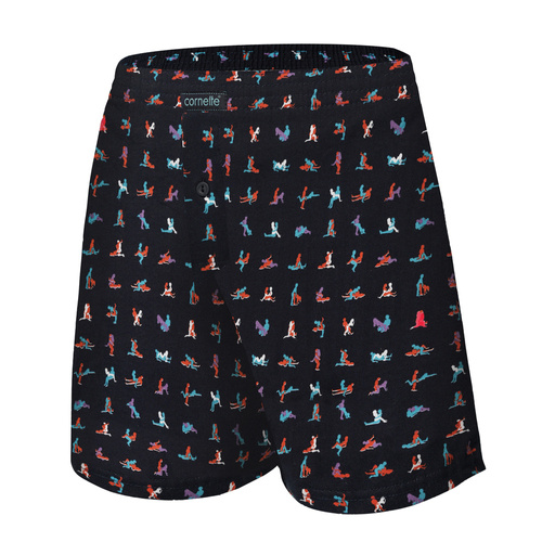 Cornette Bokserki męskie 001/140, 011/140 Classic , -granatowy