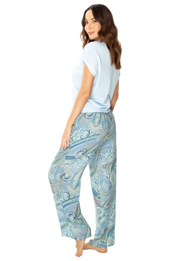 Piżama damska 86634 Laguna Mewa niebieski druk