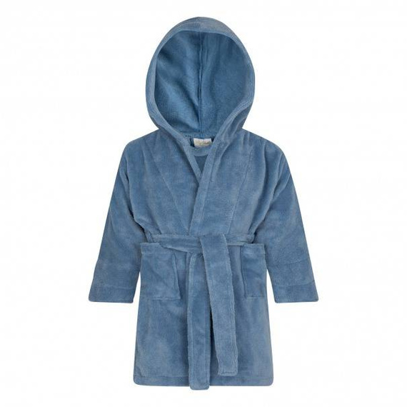 Szlafrok dziecięcy bambusowy Bamboo ByShelly - błękitny