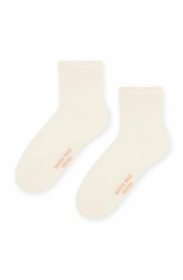 ART.130 Natural Merino Wool Skarpety damskie Steven kremowy 003