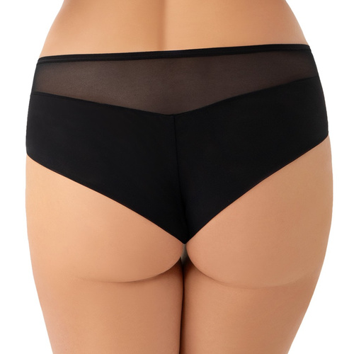 Gorsenia Ottavia K949 – figi brazyliany czarne, tiulowe z haftem, średni stan