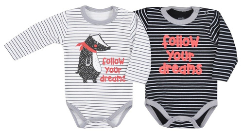 Body niemowlęce "BORSUK" Koala czarne 