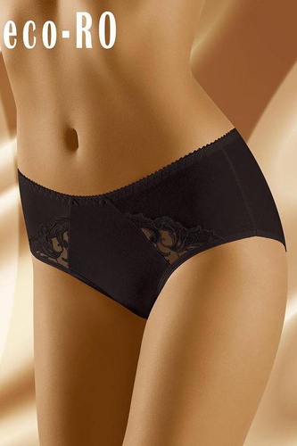 Figi damskie Eco-Ro Wol-Bar - czarny