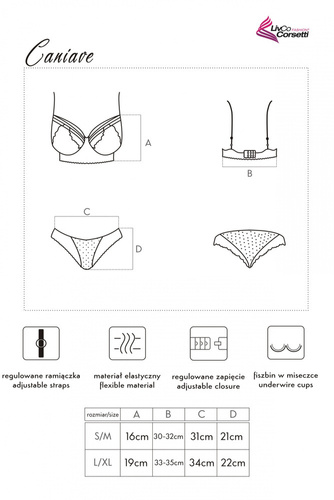 Komplet Caniave LC 90547 XX Corall Collection LivCo Corsetti Fashion