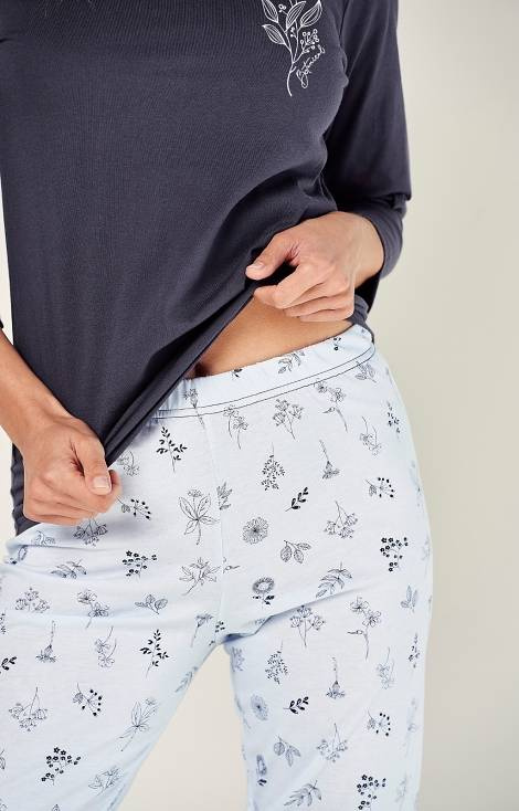 Piżama Damska 2973 Magnolia Taro - granatowy