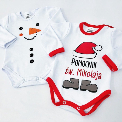 55121992 Body z długim rękawem "Pomocnik Św. Mikołaja" Oscar Kids