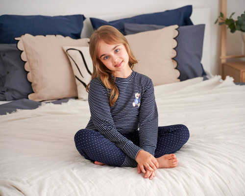 PDU.5255 Piżama dziecięca Unisex Doctor Nap - navy blue