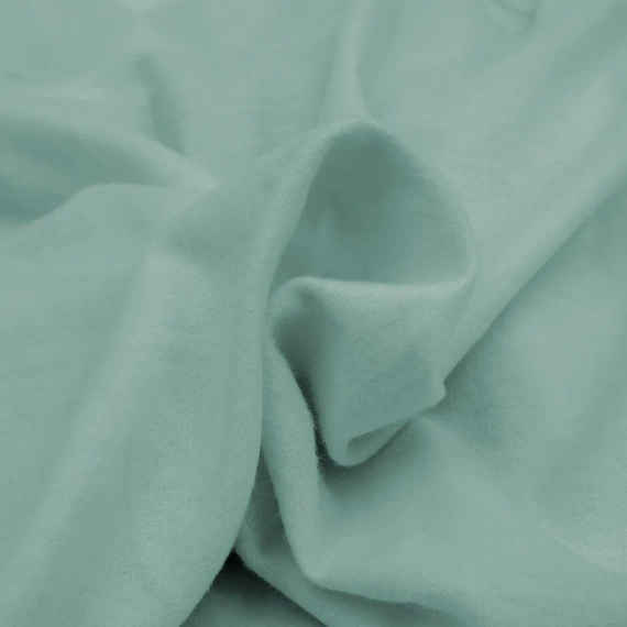 Flanelowe prześcieradło bez gumki Darymex turkusowy