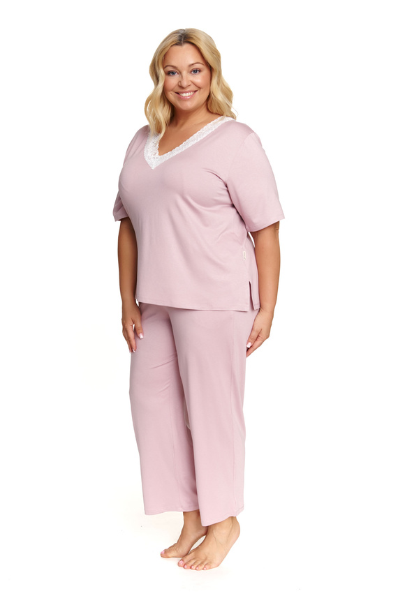 Piżama Damska Plus Size 7154 Doctor Nap - papaya