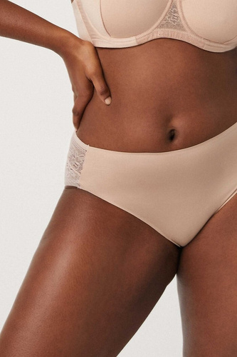 Figi Ysabel Mora 19671  beżowe – elegancka bielizna z koronką, komfortowa