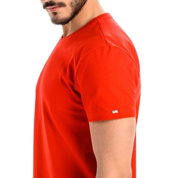 T-Shirt Męski Bawełniany Dany V- czerwony