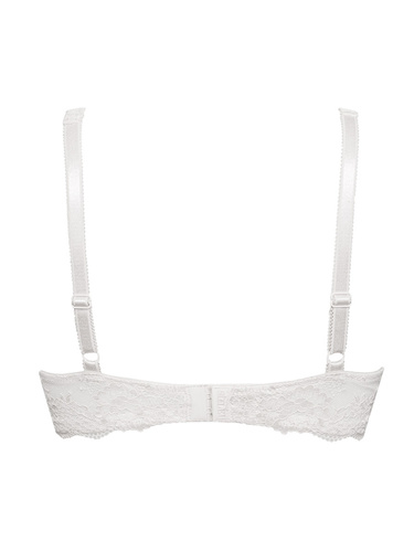Biustonosz Wonderlace 2442 – koronka, regulowane ramiączka, fiszbiny Sielei biały 