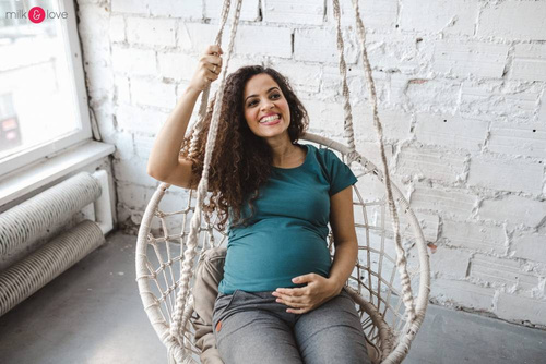 Bluzka do karmienia Milk Shirt Milk&Love turkusowy