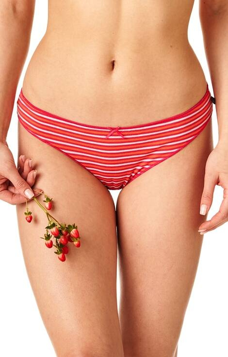 Figi damskie 2-pak LPR 331 B22 A'2 Key różowy-pomarańczowy