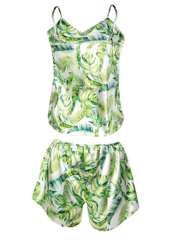 Komplet piżama damska Flowers  DKaren -DK-KK 11 biały