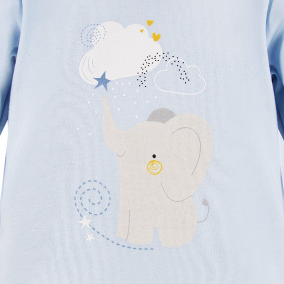 Body z krótkim rękawem Mellow Ewa Klucze - niebieski