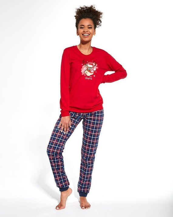 Piżama Chłopięca 593/966/113 Reindeer Cornette - granatowy