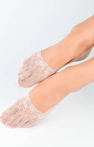 SN053 Baleriny stopki damskie Noviti - różowe