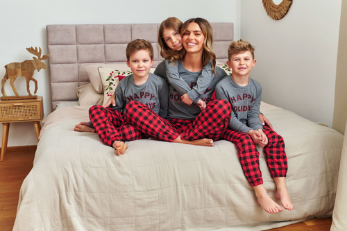 Doctor Nap 7345 – piżama dziecięca bawełniana Dark Grey z nadrukiem