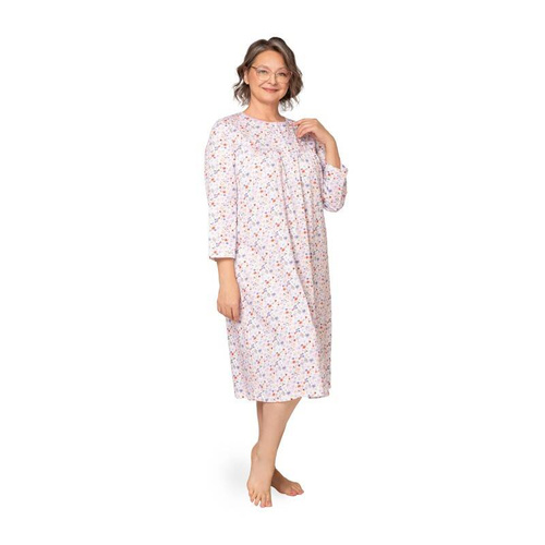 Koszula nocna damska Bogna 204 ll Martel - biały-fioletowy 25