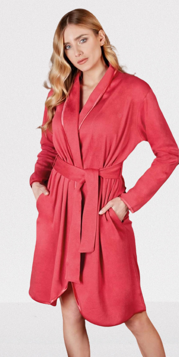Szlafrok damski PV38096 Nottingham raspberry